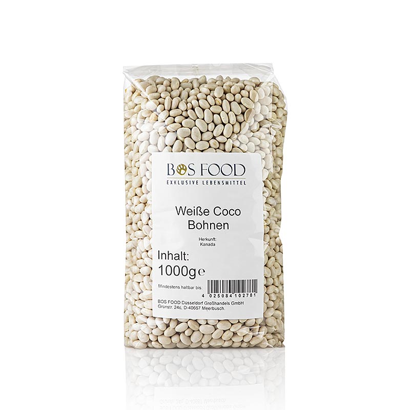 Cocobönor, vita och mycket små, torkade, 1 kg