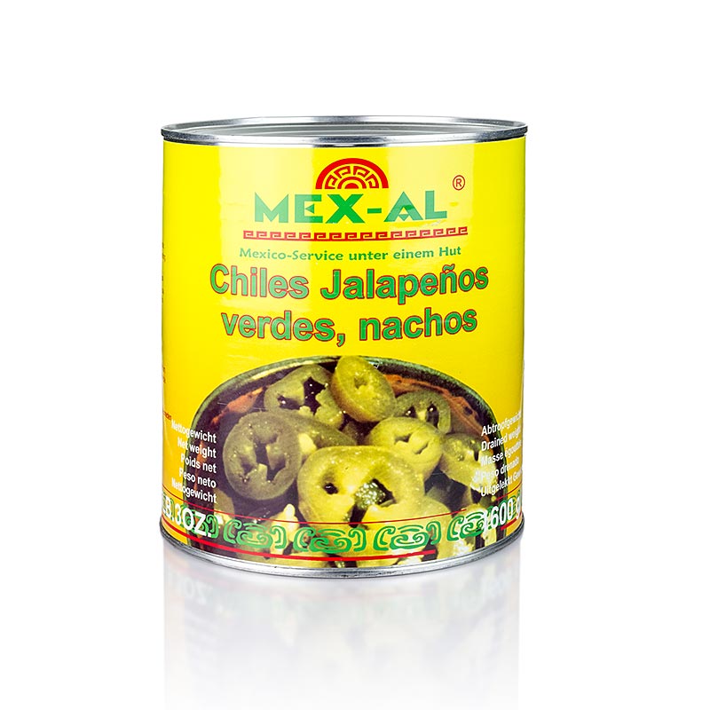 MEX-AL Chilipeppar – jalapeños, skivade, 2,8 kg