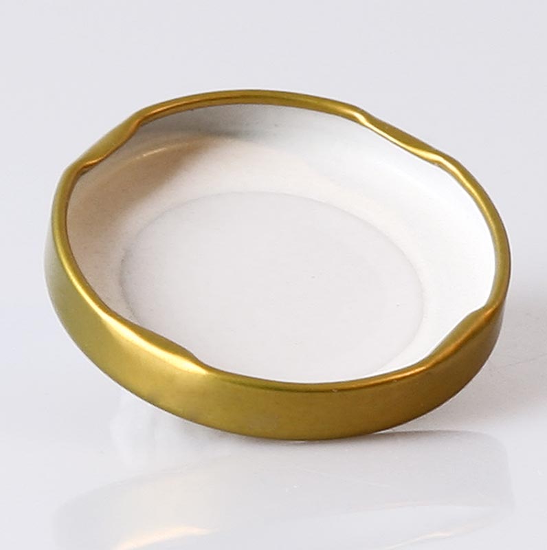 Lock, guld, till sexkantig burk, 58 mm, 191 ml, 1 st