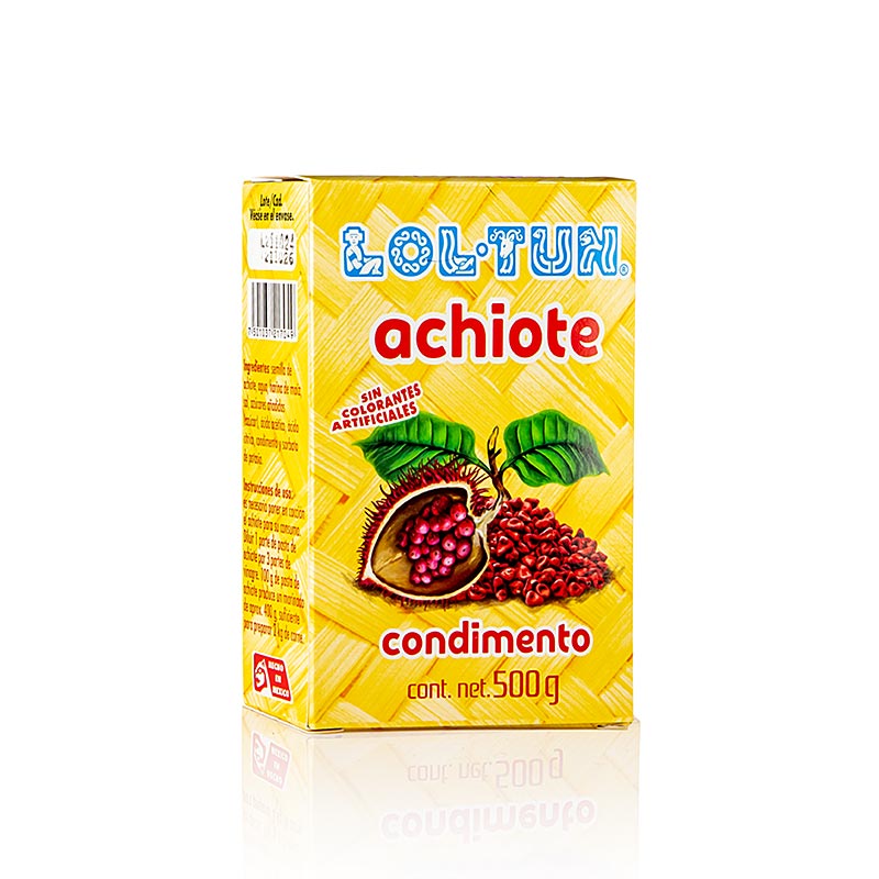 MEX-AL Annatto Achiote-krydda/-pasta från Orleansfrön, 500 g
