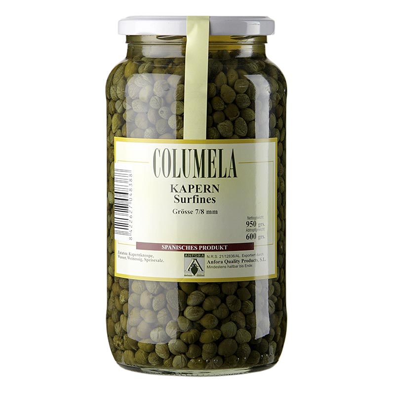 Kapris "surfines", ø 7–8 mm, Columela, 950 g