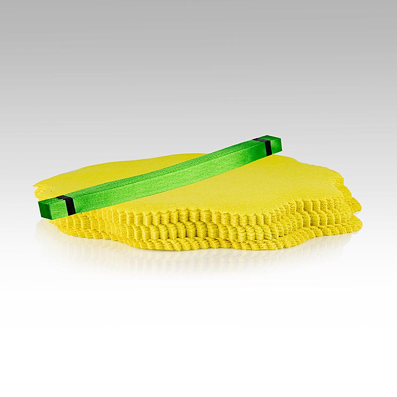 The Original Lemon Wraps – citronservett, gul, med grön slips, 100 st