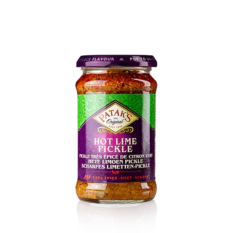 Hot Lime Pickle, stark lime-pickle, Patak´s, 283 g