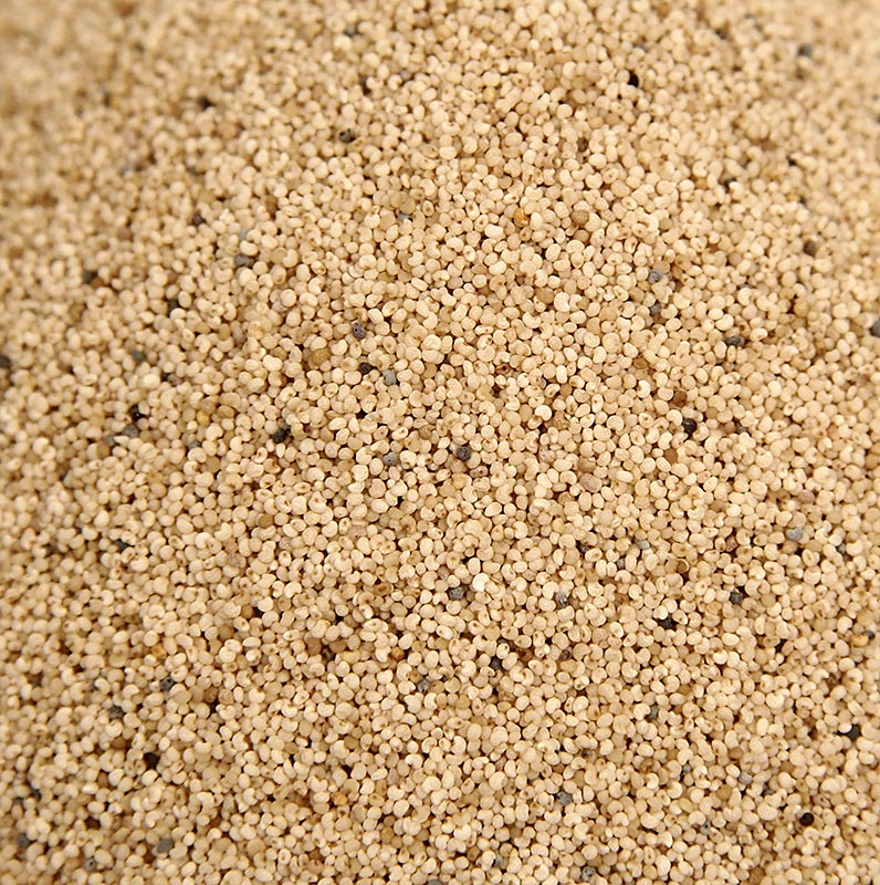 Vita vallmofrön, hela, ekologiska, 1 kg
