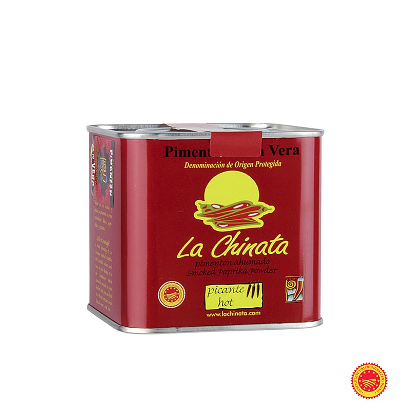 Paprikapulver – Pimentón de la Vera DOP/g.U., rökt, stark, La Chinata, 350 g