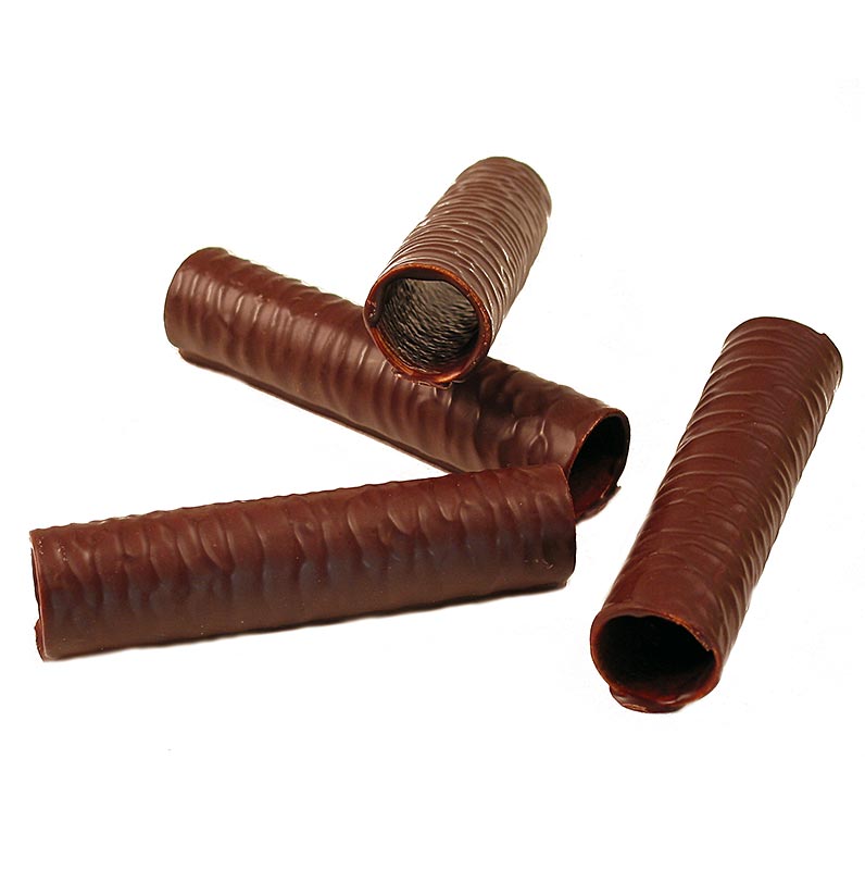 Håliga chokladkakor, insida och utsida med mörk choklad, ø 2,5x10,5 cm, 1,65 kg
