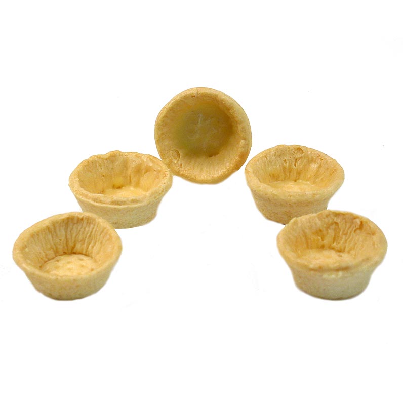 Snacktartletter, runda, ø 4,2 cm, ljusa, salta, 970 g, 160 st