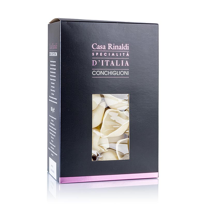 Stora snäckpasta att fylla, Conchiglioni Vietri, gul, 500 g