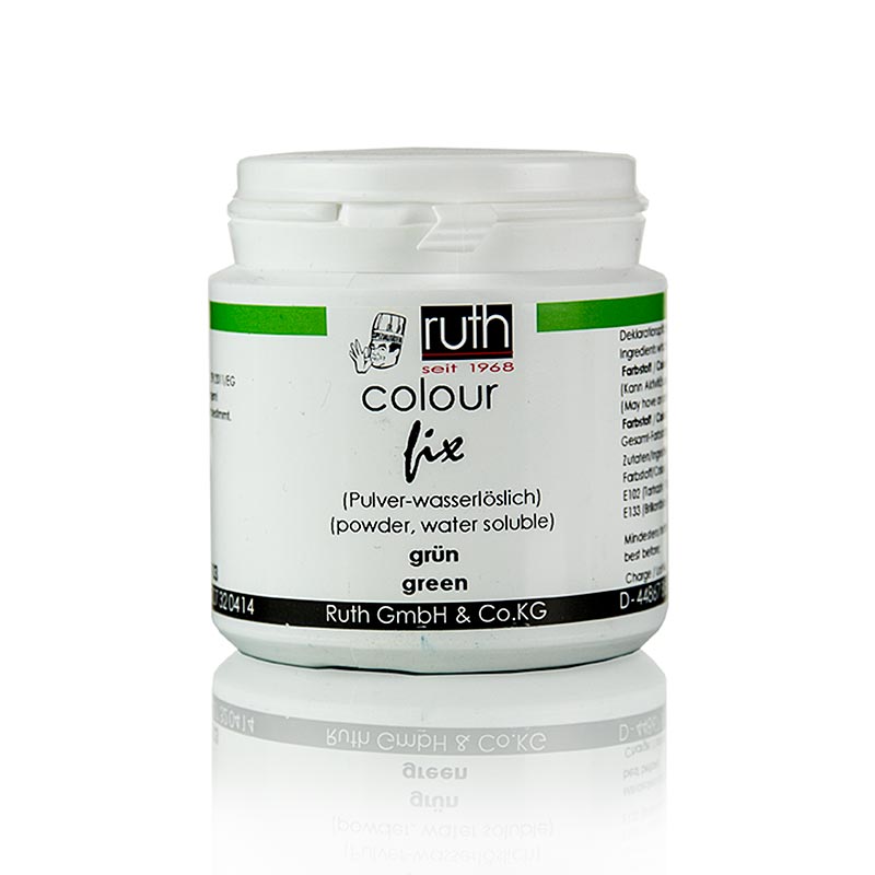 Livsmedelsfärg i pulverform, grön, vattenlöslig, 9103, Ruth, 50 g