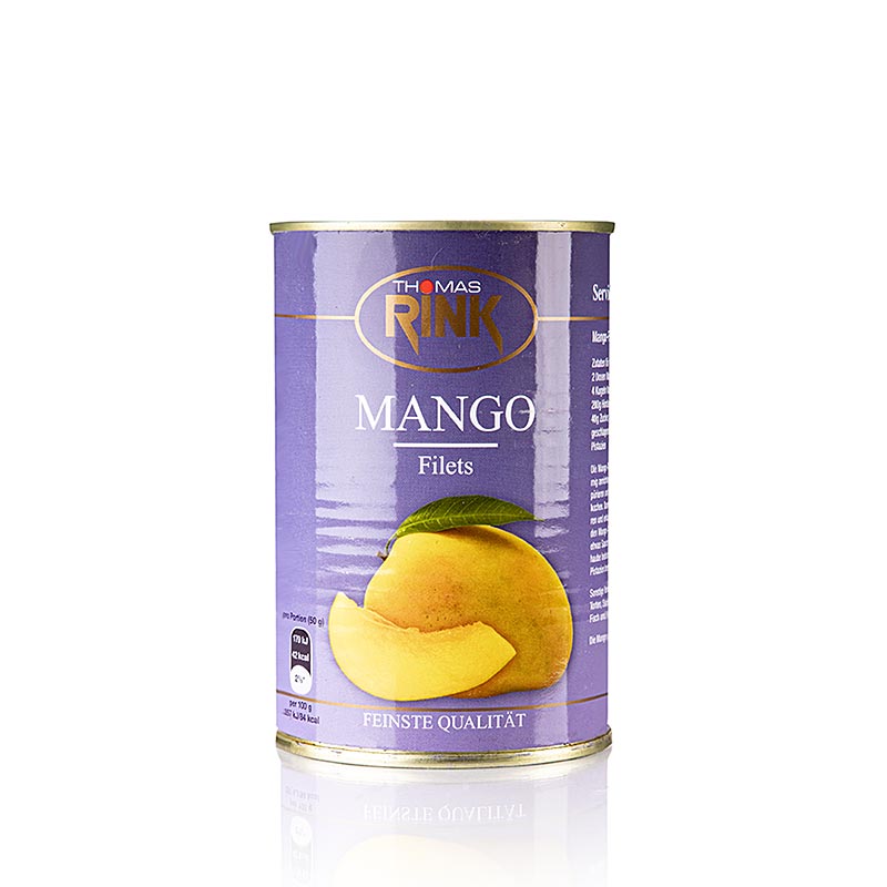 Mangofiléer, sockrade, 425 g