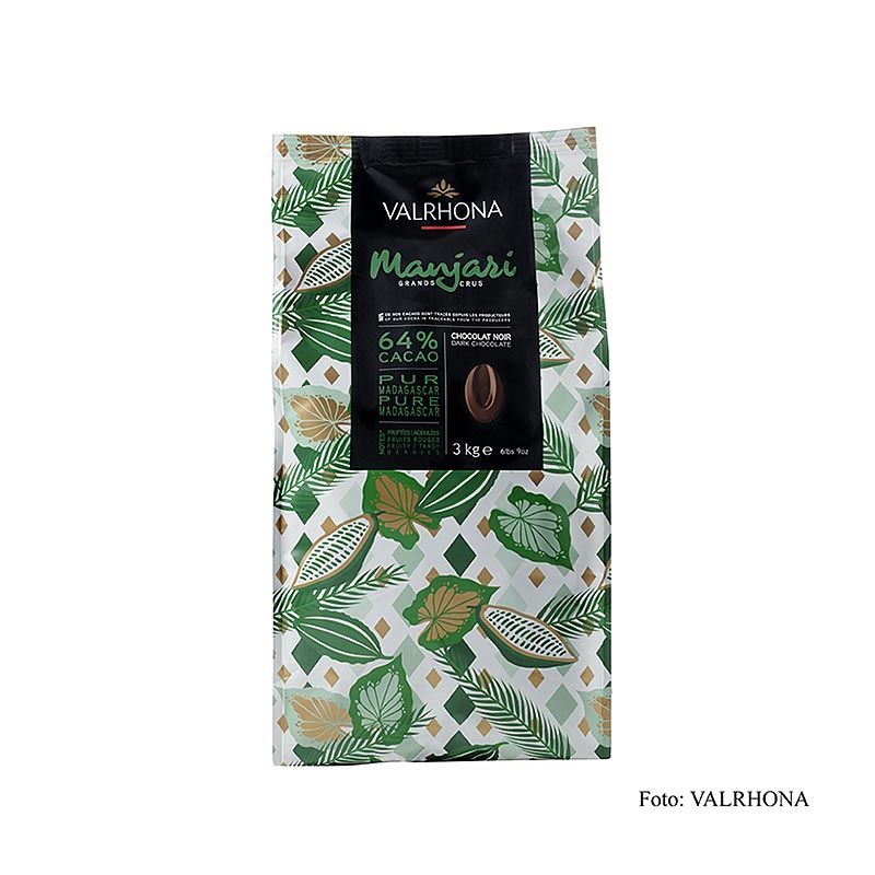 Valrhona Manjari "Grand Cru", mörk choklad, Callets, 64 % kakao, Madagaskar, 3 kg