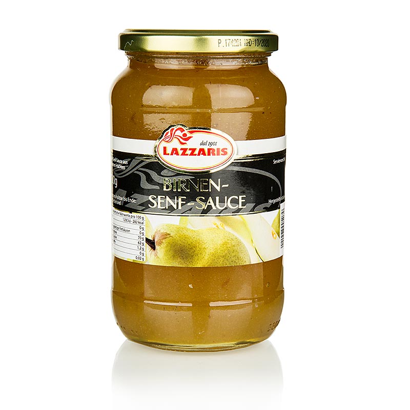 Lazzaris - päron-senapssås, efter Tessiner-recept, 730 g