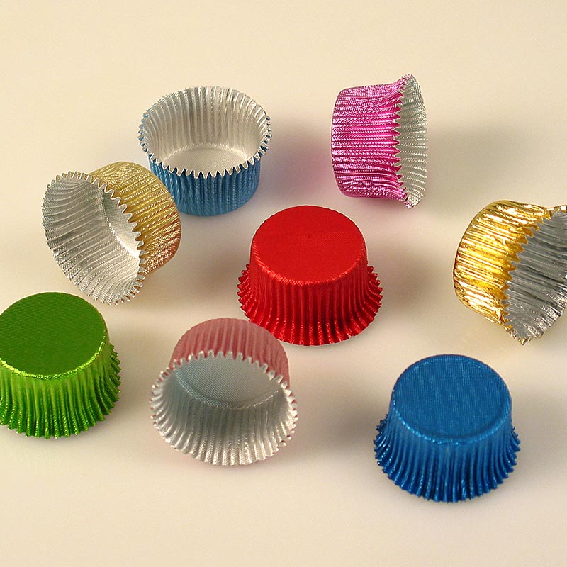 Aluminiumkapslar, färgglada, ø 24 mm, 16 mm höga, 1 000 st