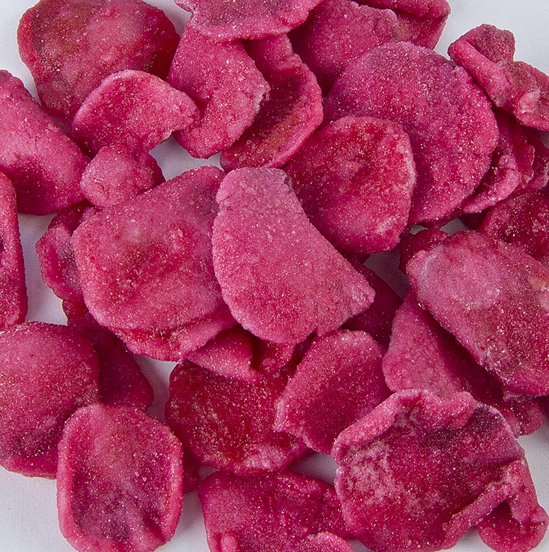 Äkta rosenblad, röda, kanderade, kristalliserade, ätbara, 1 kg