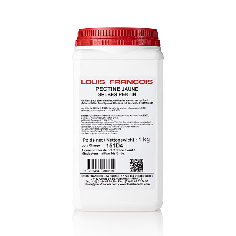Louis Francois Pektin - Pectine Jaune, geleringsmedel för fruktpasta och fasta fyllningar, 1 kg