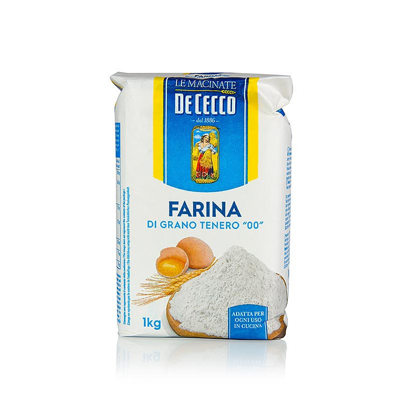 Pastamjöl, fint, Tipo "00", De Cecco, 1 kg