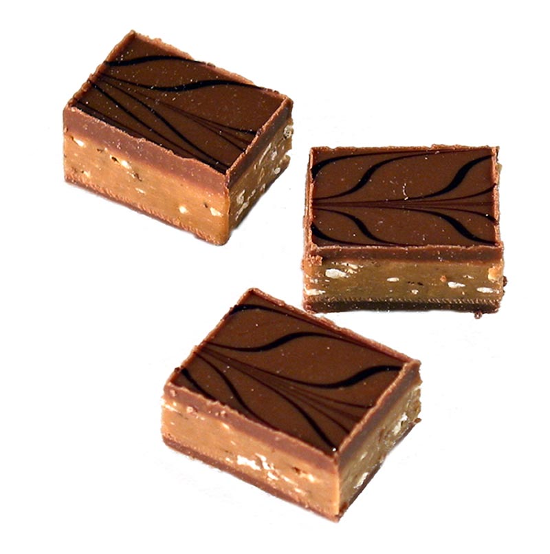 Valrhona-praliner "Rinette Lait", nougat & krispiga mandlar i mjölkchoklad, 2 kg