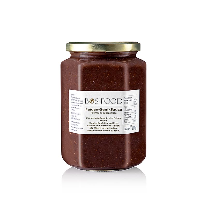 CHEF FOOD Fikon-senapssås, egen skapelse med röda fikon, 740 ml