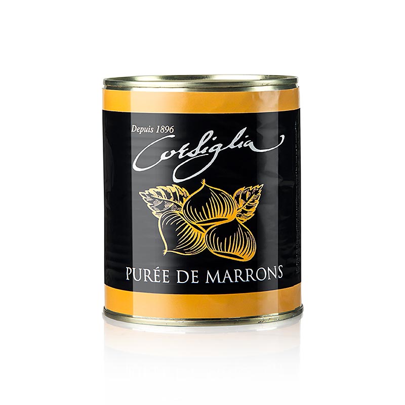Kastanjepuré, fast & osötad (orange burk), Corsiglia Facor, 870 g