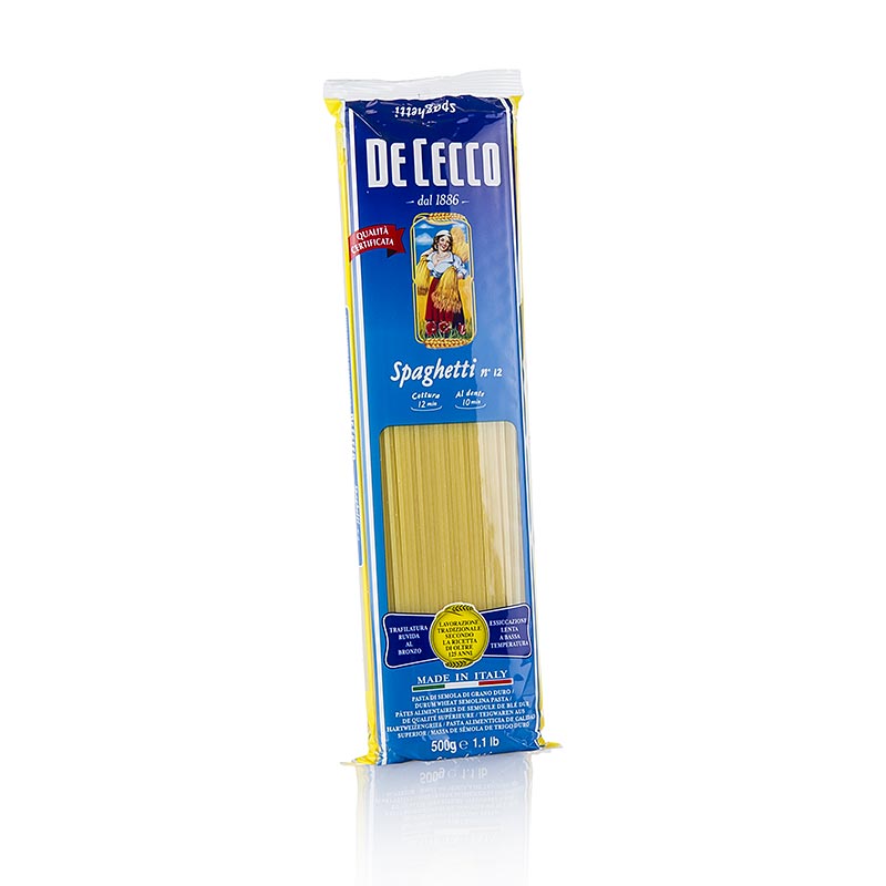 De Cecco spaghetti, nr 12, 500 g