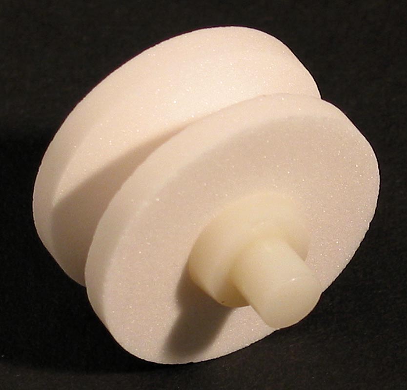 Global Ersättningsstenrulle keramik 444, för Mino-Sharp 440/GB+RB, vit, grov, 1 st