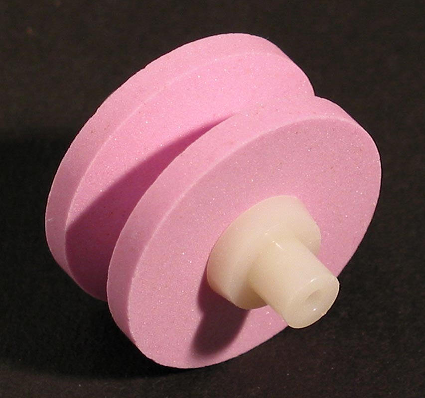 Global Ersättningsstenrulle keramik 445, för Mino-Sharp 440/GB+BR, rosa, medium, 1 st