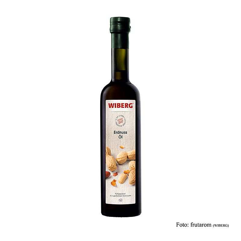 Wiberg jordnötsolja, kallpressad, 500 ml