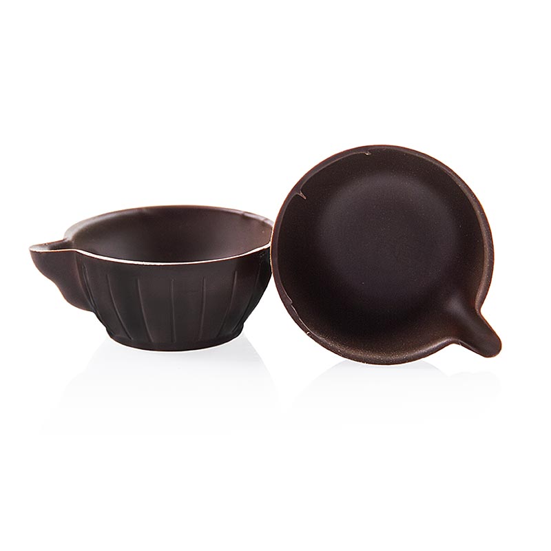 Chokladform – espressokoppar, små, mörk choklad, ø 50 mm, 25 mm höga, 984 g