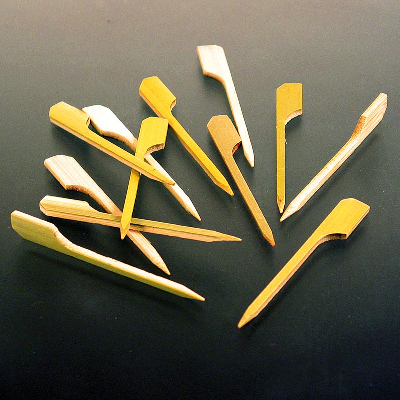 Bambusspett, med bladände, 7 cm, 250 st