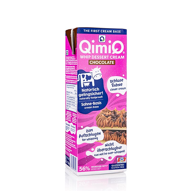 QimiQ Whip Choklad, kallvispad grädddessert, 16 % fett, 1 kg