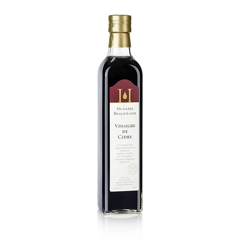 Äppelcidervinäger, 5 % syra, Huilerie Beaujolaise – Mireille et Jean-Marc, 500 m