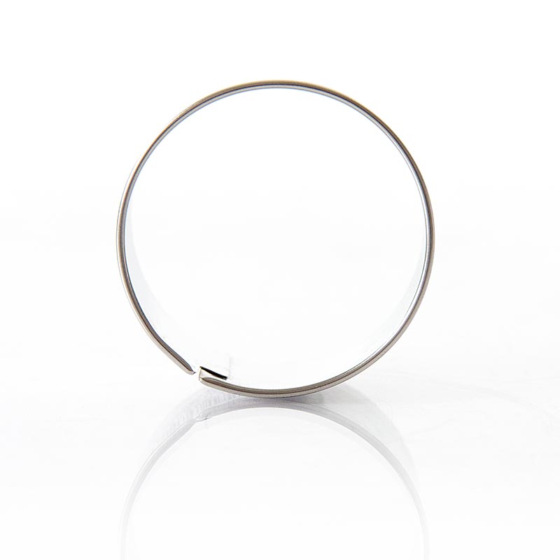 Ringformad utstansare i rostfritt stål, slät, ø 5 cm, 2,5 cm hög, 0,3 mm tjock, 1 St
