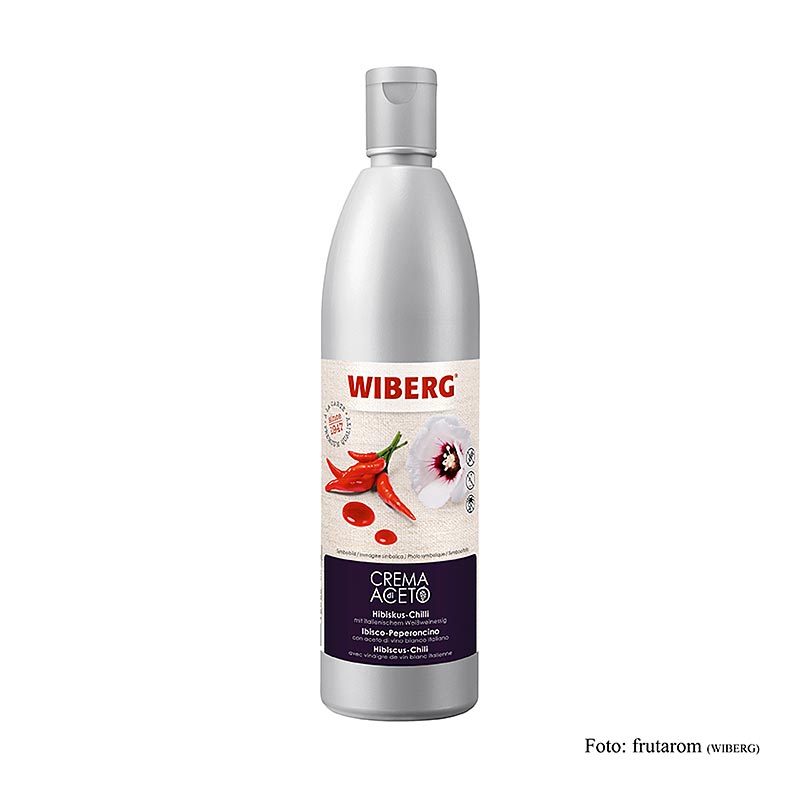 WIBERG Crema di Aceto, hibiskus-chili, pressflaska, 500 ml