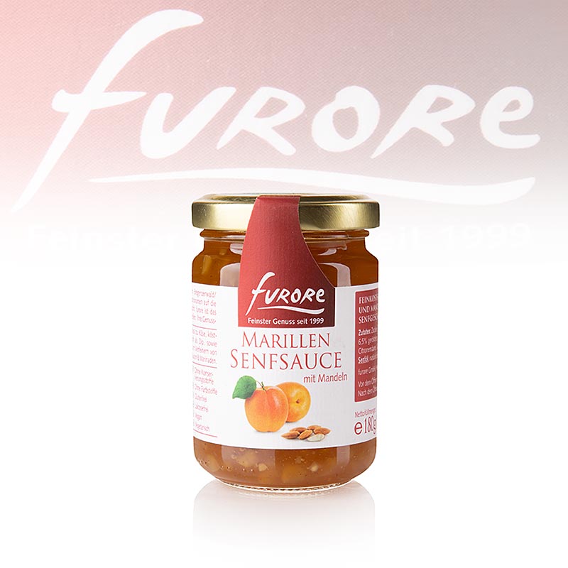 Furore – aprikos-senapssås, med mandlar, 130 ml