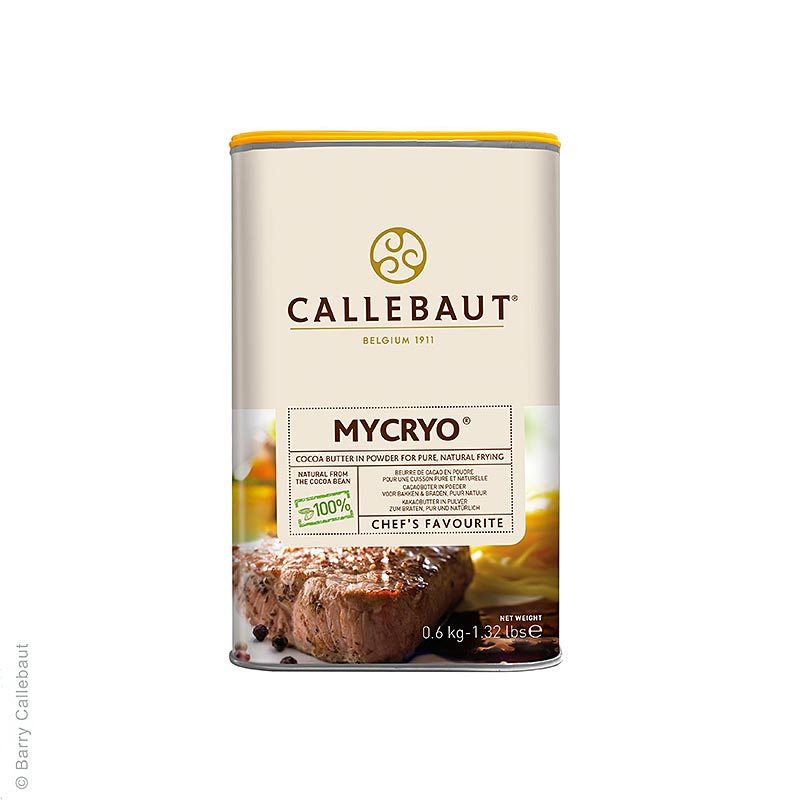 Mycryo – kakaosmör, som ersättning för gelatin, pulveriserat, Callebaut, 600 g