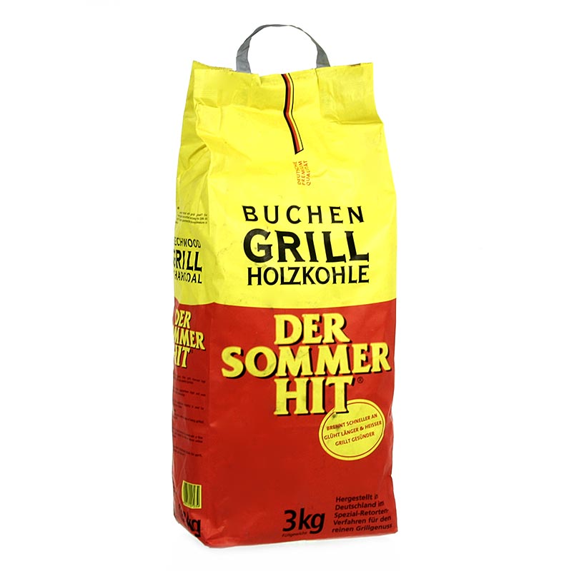 Grill BBQ – träkol, av bokträ, 3 kg