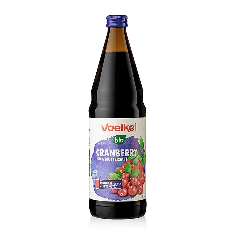 Voelkel – tranbärsjuice, 100 % direktpressad juice, ekologisk, 750 ml