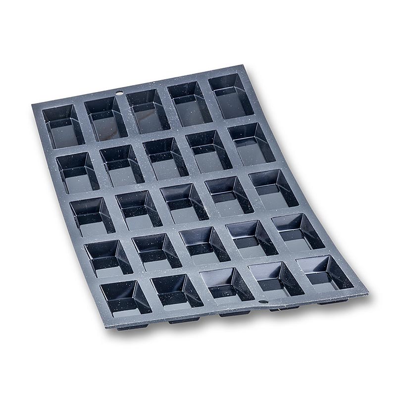 deBUYER bakform Moul´flex, 25 mini-financiers, 49x26 mm, 11 mm höga, 17,5x30 cm, 1 St