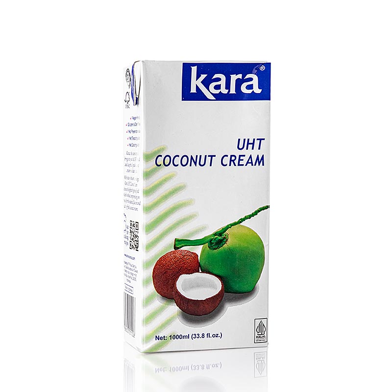 Kokosgrädde, 24 % fett, Kara, 1 l