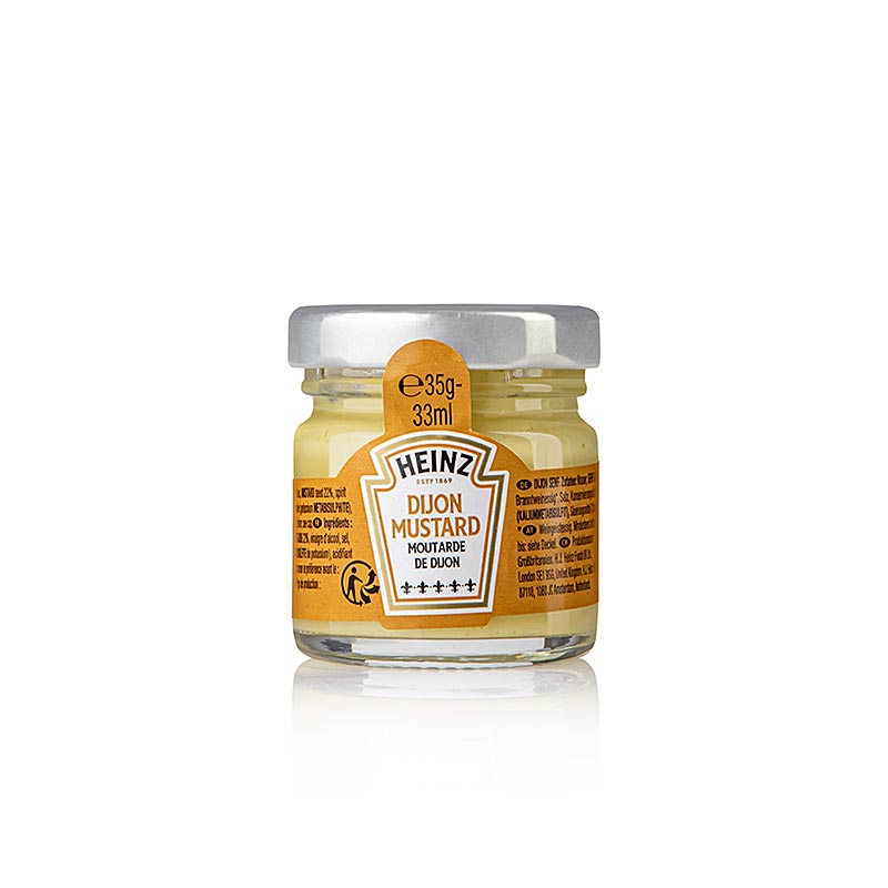 Heinz – Dijon-senap, fin, portionsburkar, 33 ml