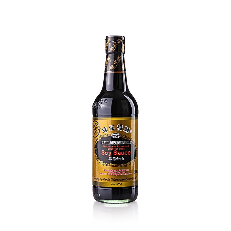 Sojasås – Shoyu, Pearl River Bridge, mörk, med svampsmak, Kina, 500 ml