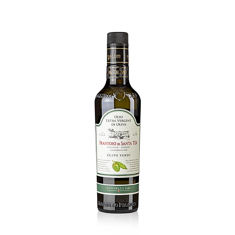 Extra jungfruolja, Santa Tea Gonnelli "Fruttato Intenso", gröna oliver, 500 ml