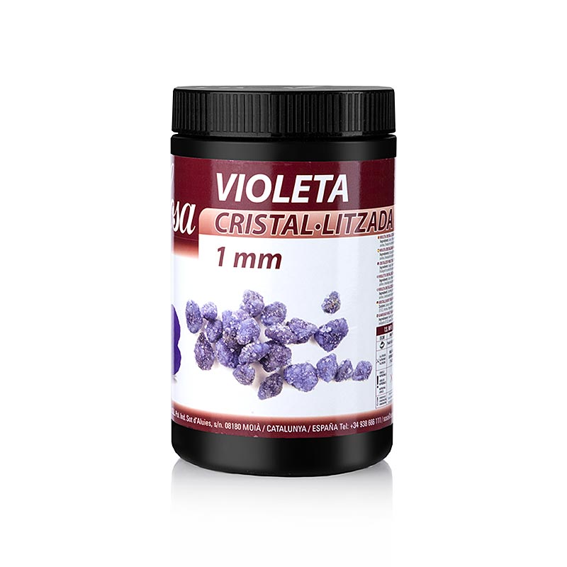 Sosa Kristalliserade violblommor, violetta, 1 mm bitar, 500 g