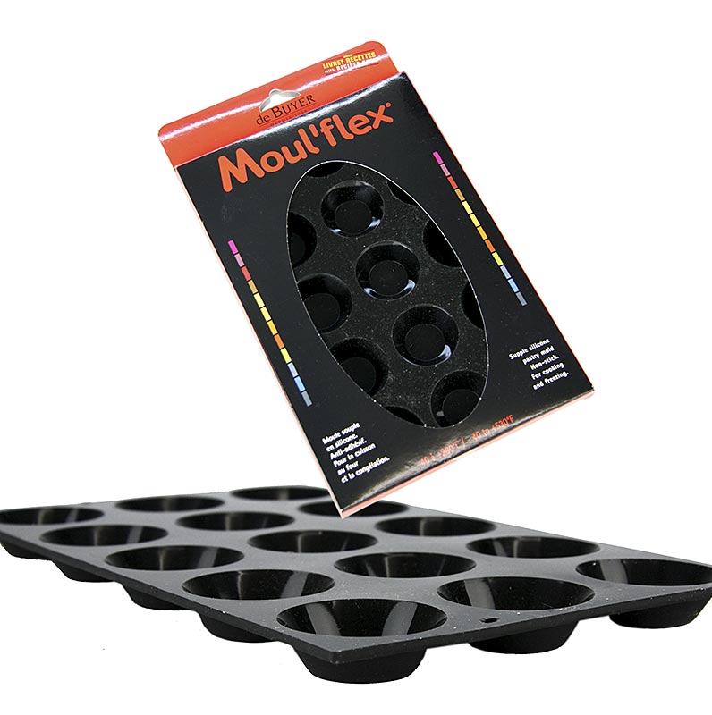 deBUYER bakform Moul´flex, 15 minitartletter, runda, ø 45 mm, 10 mm, 1 St