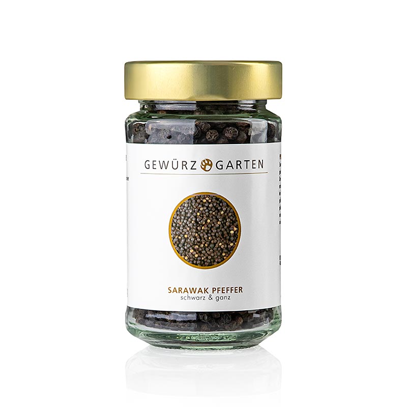 Gewürzgarten Sarawakpeppar, svart, hel, 130 g