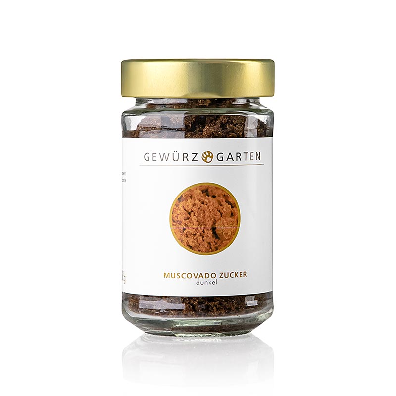 Gewürzgarten Muscovadosocker, råsocker med karamell- och maltnoter, 160 g