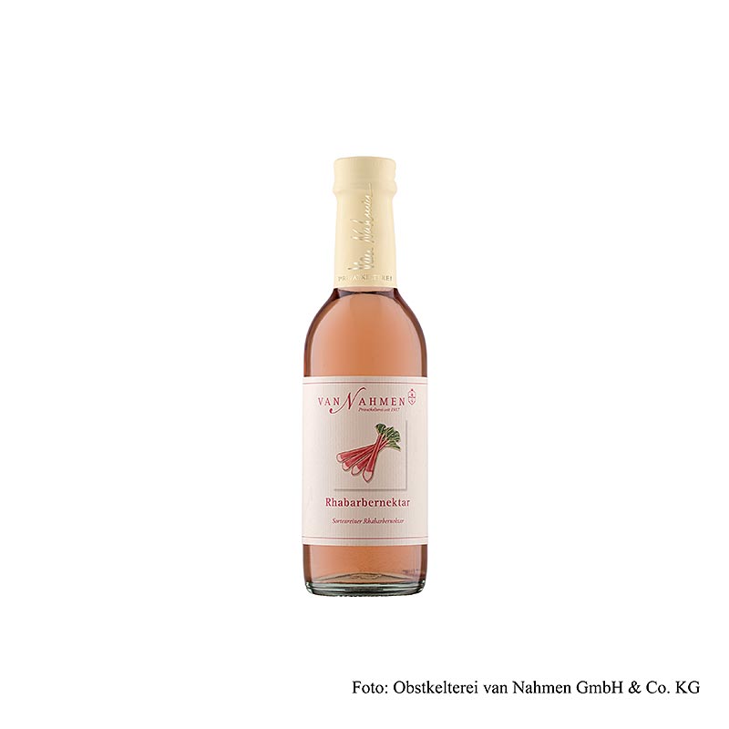 van Nahmen – Framboozen rabarbernektar, 70 % direktpressad juice, 250 ml