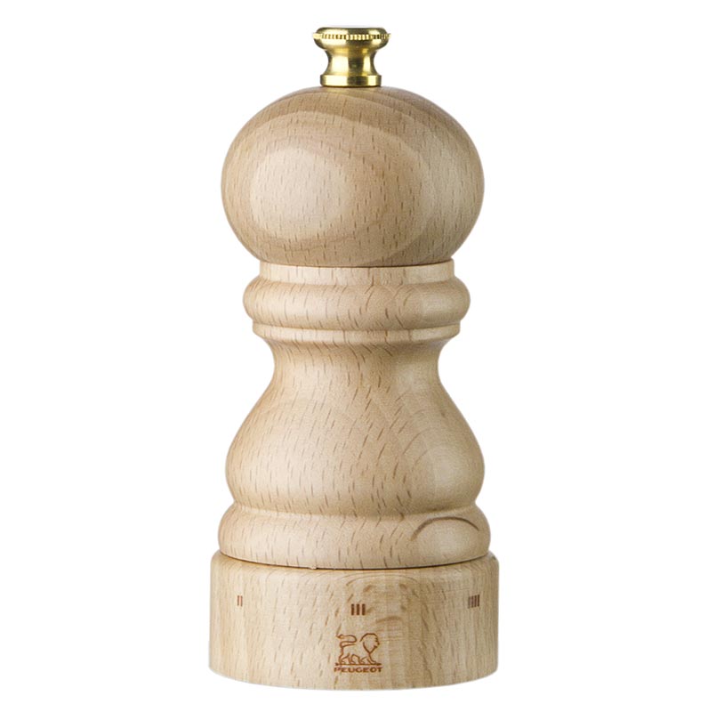 Peugeot saltkvarn PARIS U´SELECT, 12 cm hög, justerbar, naturfärgad bok, 1 st