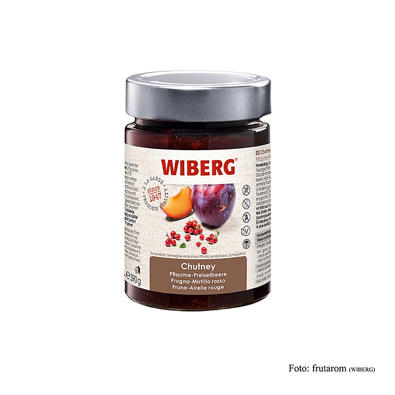 WIBERG Chutney plommon-tranbär, 390 g