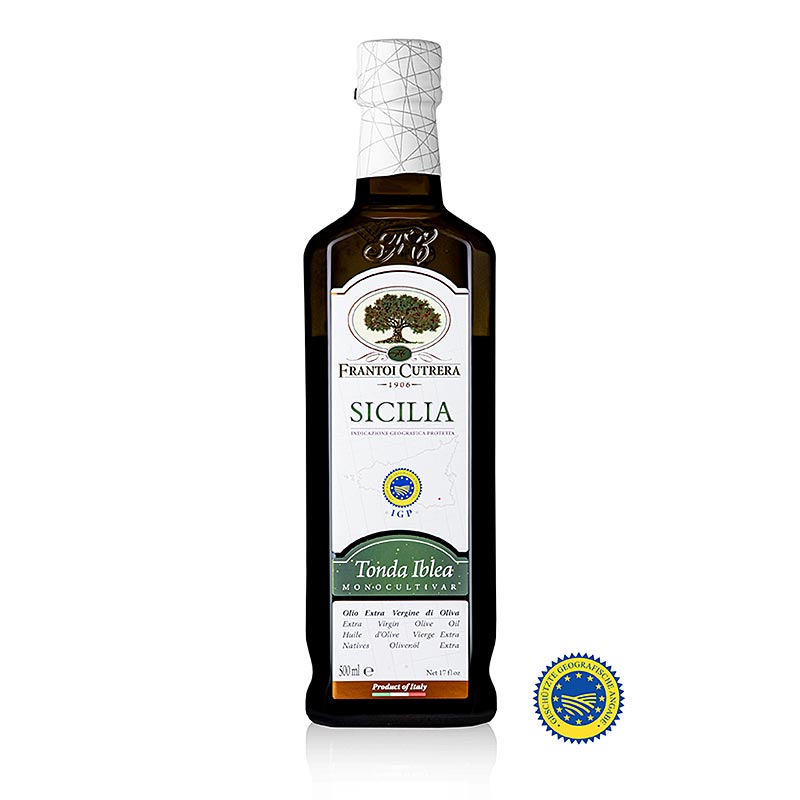 Extra jungfruolja, Frantoi Cutrera IGP/g.g.A, 100 % Tonda Iblea, 500 ml